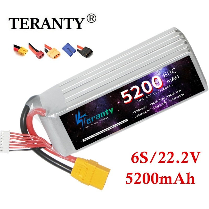 Drone Battery 6S - TERANTY 6S 5200mAh Lipo batteria 22.2V