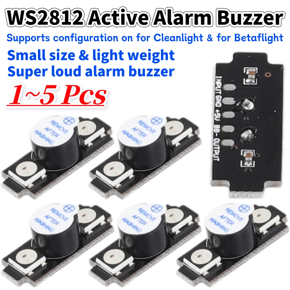 Drone Battery Alarm - WS2812 Cicalino di allarme attivo Colorato