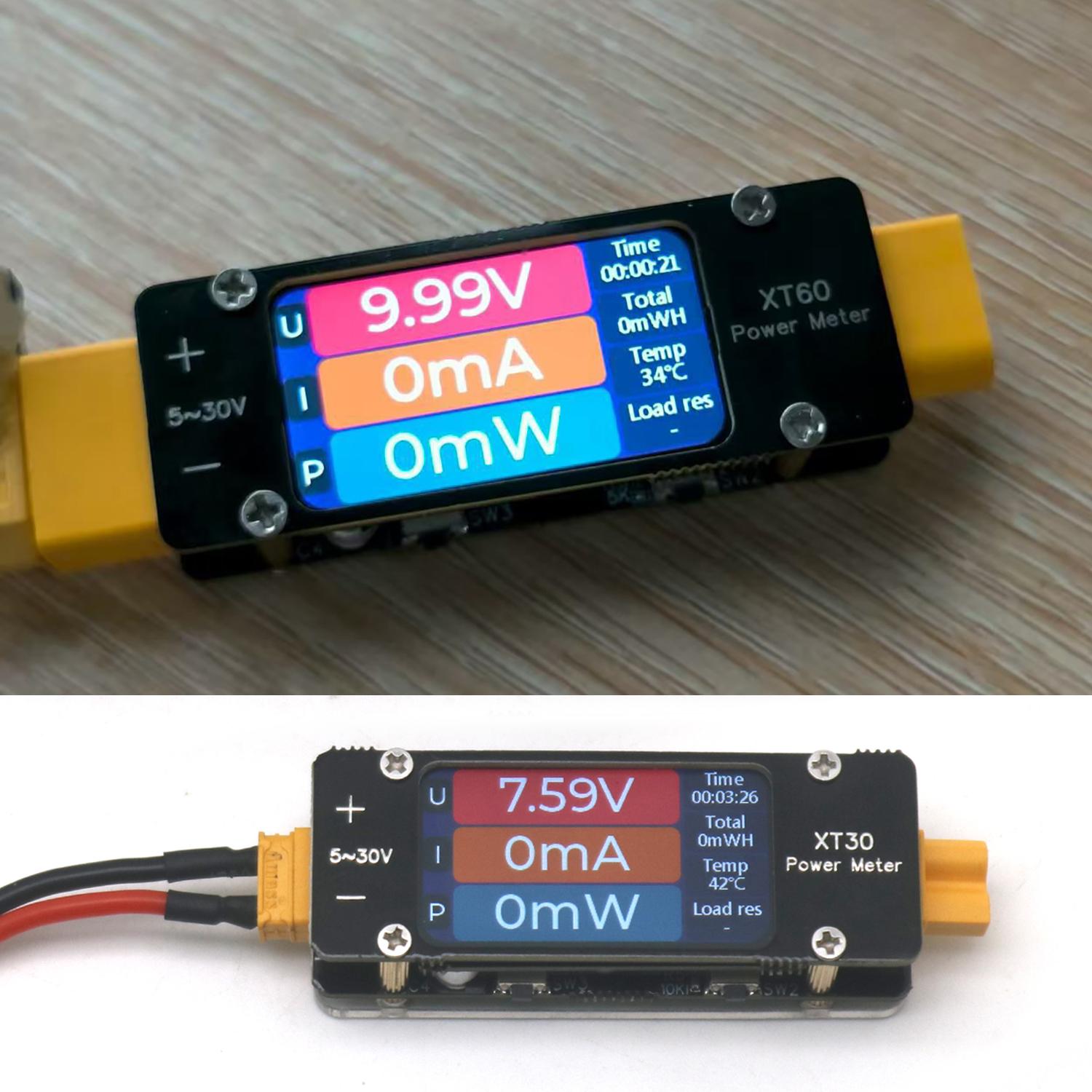 Drone Battery Voltage Checker - 2mA-64A DC XT60 Amperometro Misuratore di