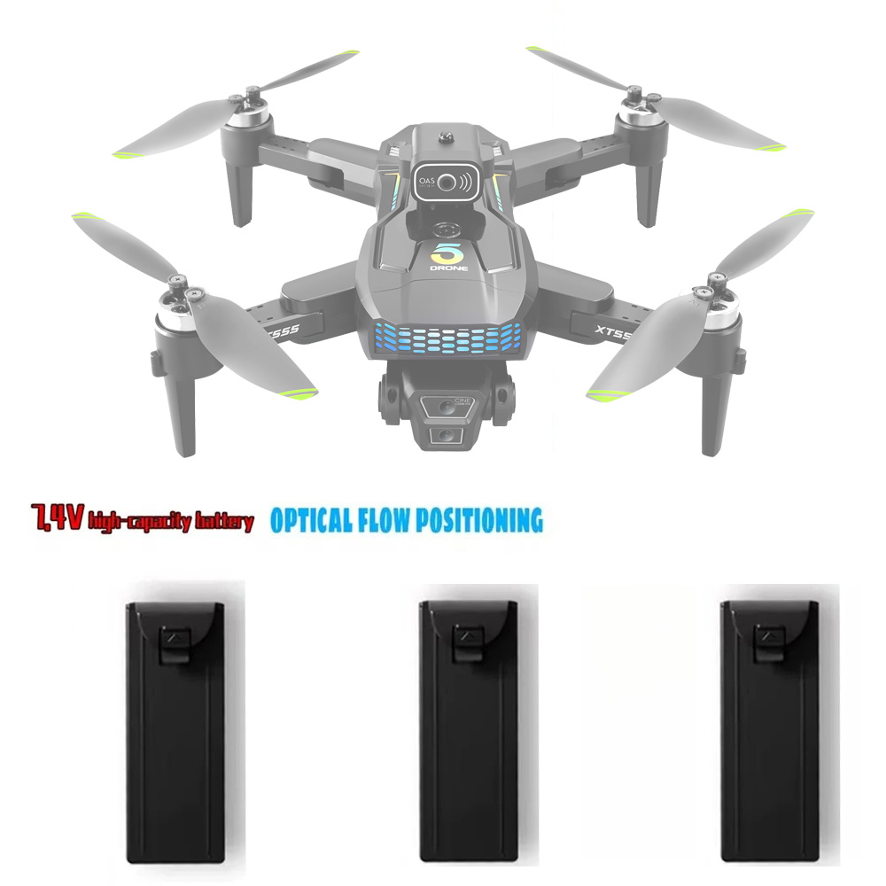 Drone Battery Li-Ion - Batteria per Drone GPS XT555 3.7V