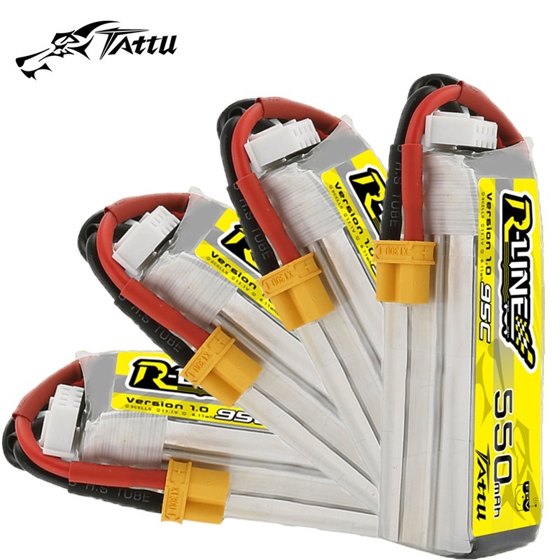 Drone Battery 3S - Batteria Lipo TATTU R-LINE 1.0 550mAh