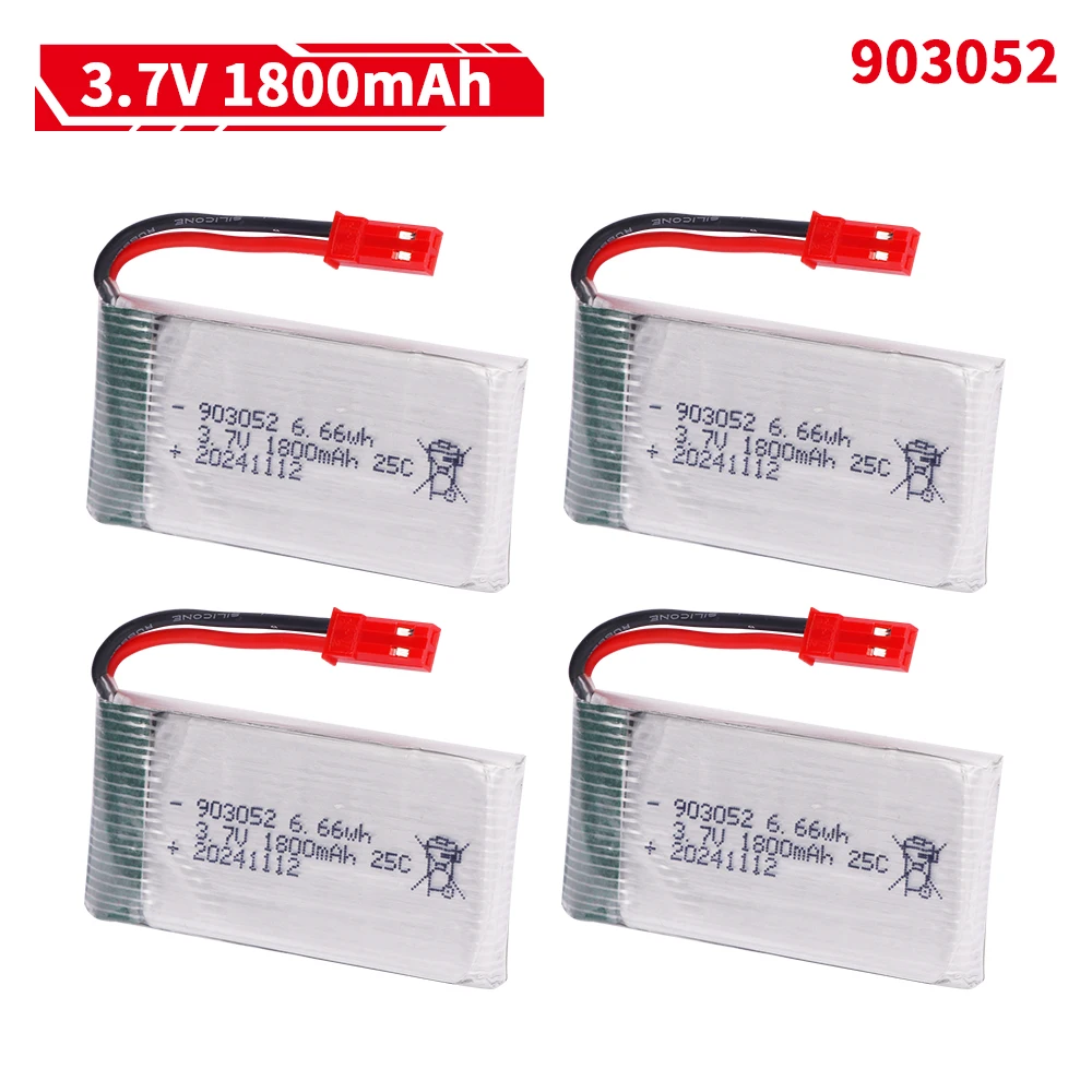 Drone Battery Charger - 3.7V 1800mAh 903052 Batteria lipo Spina