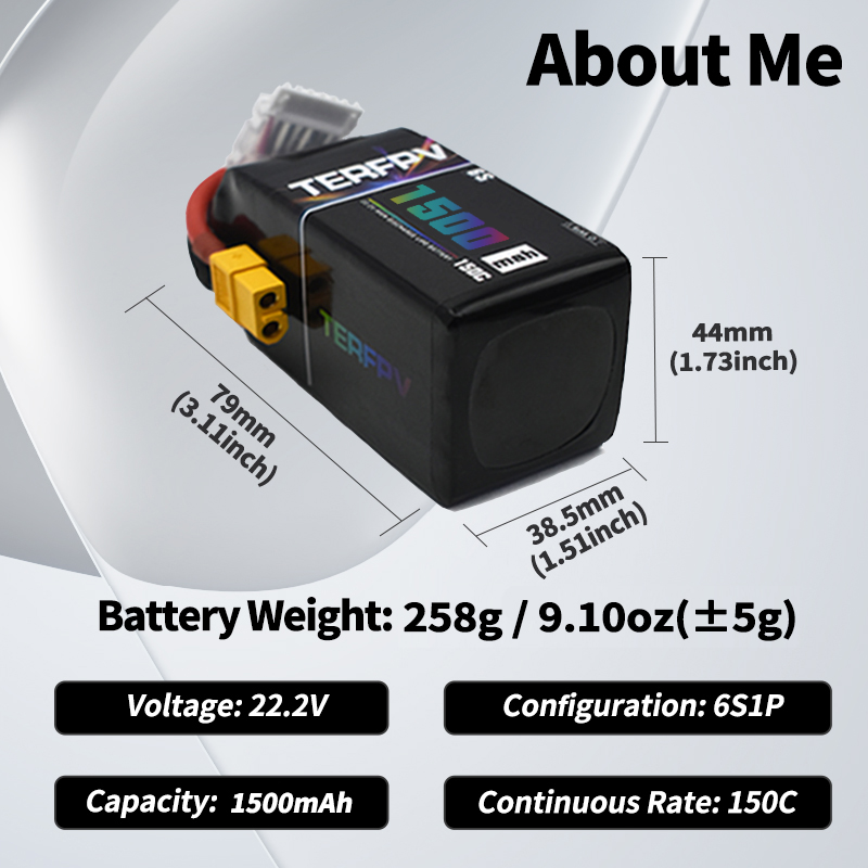 Batteria Lipo TERFPV 6S 22.2V  - Drone Battery Plate recensione e prezzo