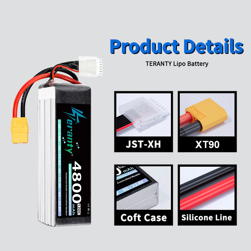 Batteria Lipo TERANTY 6S 4800m - Drone Battery Plate recensione e prezzo