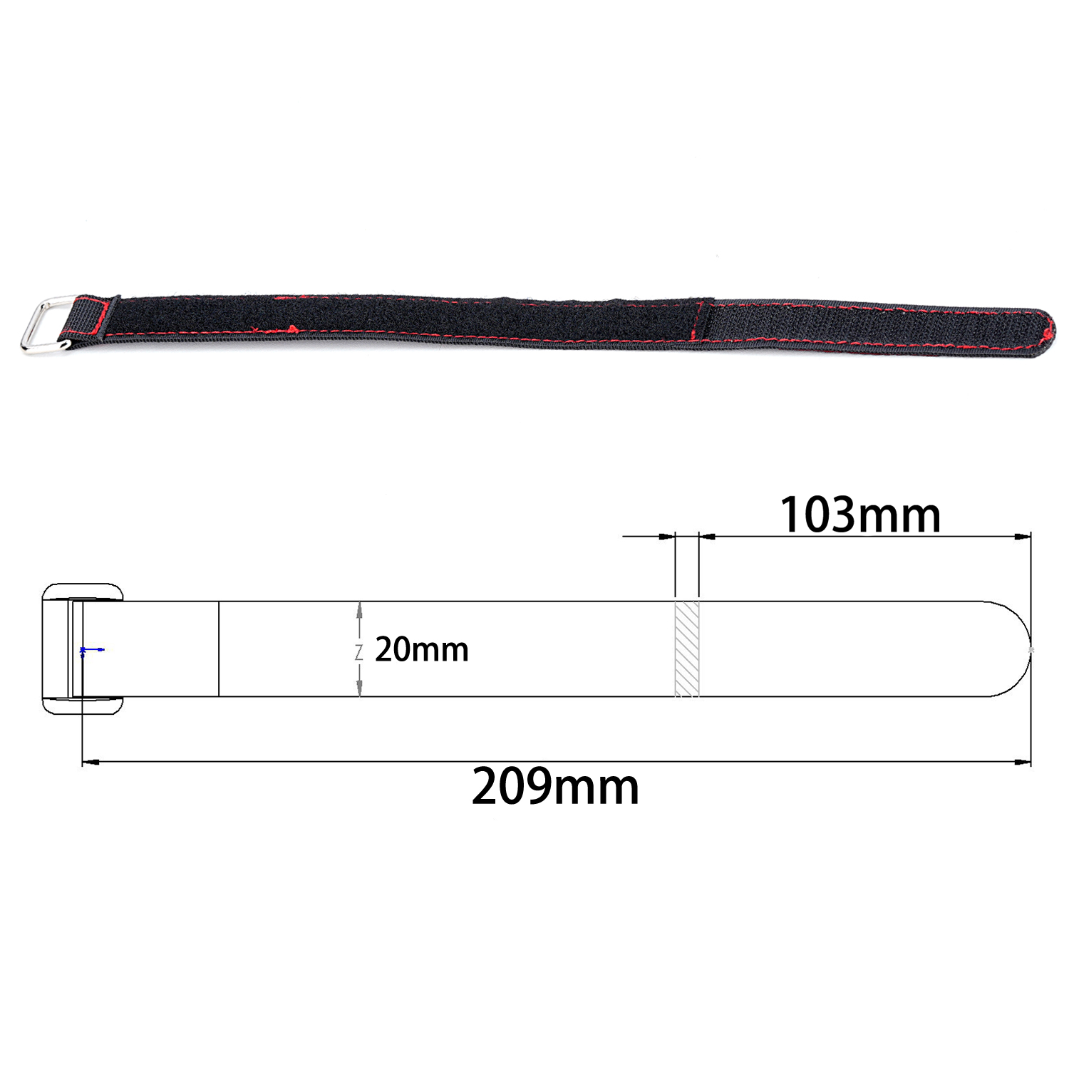 TCRC 2 Pezzi 20x300MM Cinghie  - Drone Battery Strap recensione e prezzo