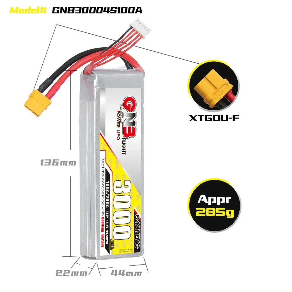 GAONENG GNB 3000mAh 4S 100C 20 - Drone Battery 4S recensione e prezzo
