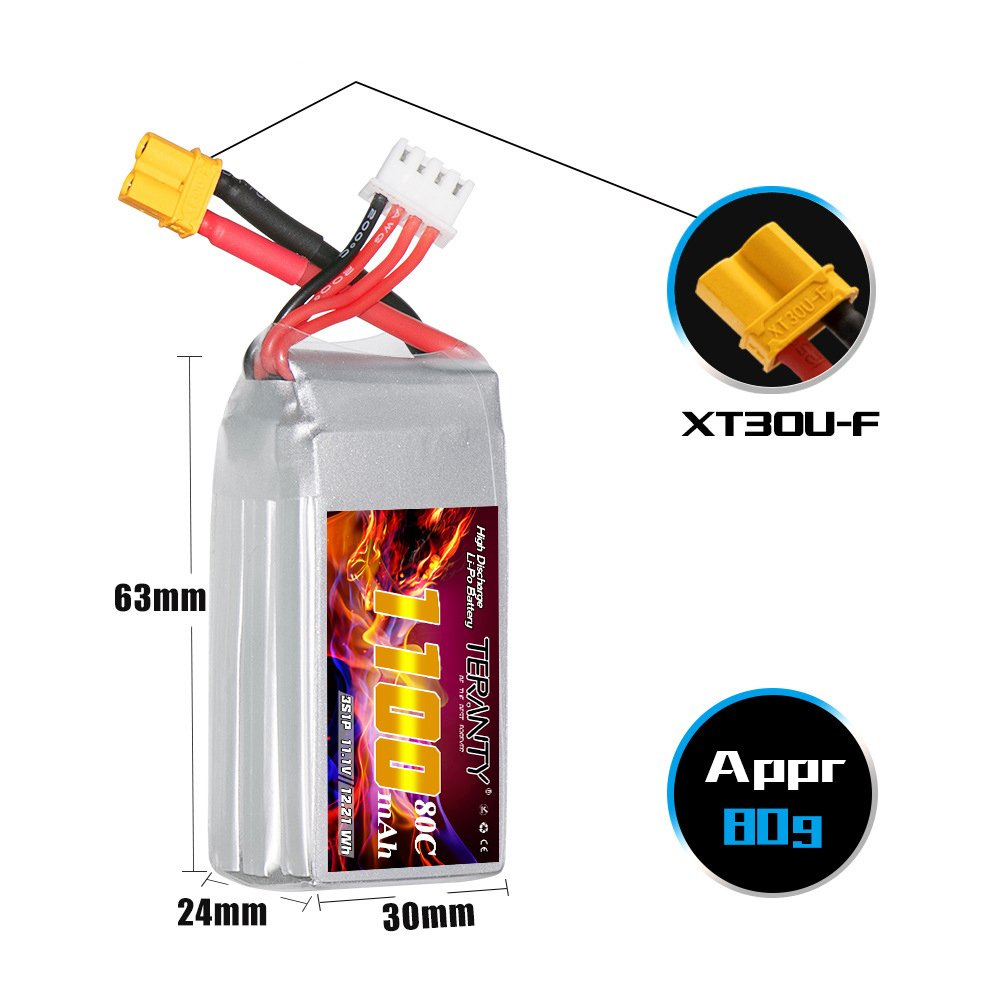 Batteria LiPo TERANTY 3S 11.1V - Drone Battery 3S recensione e prezzo