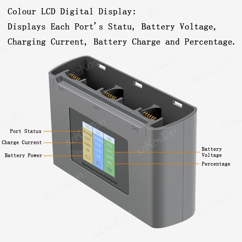 Per DJI Mavic Mini 2/SE Mini 4 - Drone Battery Balance Charger recensione e prezzo