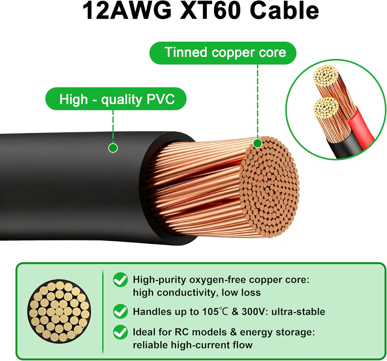 Cavo JMUYTOP 3FT 12AWG XT60 da - Drone Battery Connector recensione e prezzo