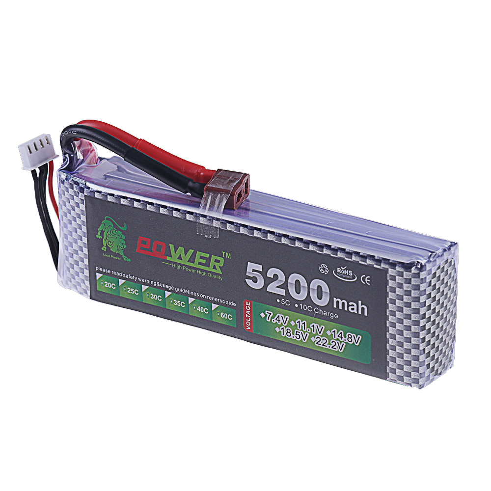 3S Lipo Batteria 11.1V 5200mah - Drone Battery Lipo recensione e prezzo