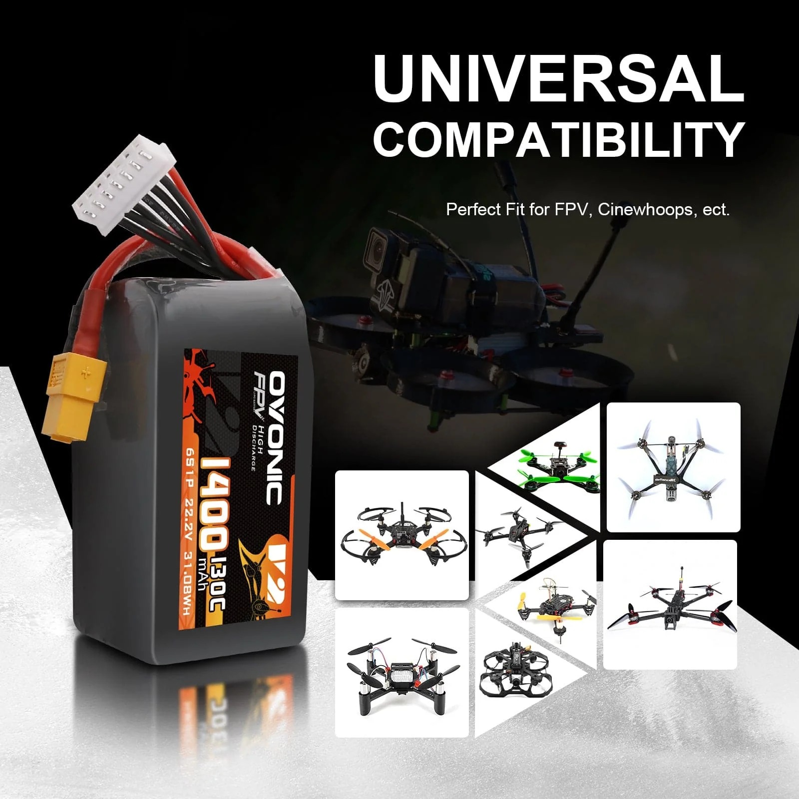 Batteria LiPo Ovonic 6S 22.2V  - Drone Battery Bag recensione e prezzo